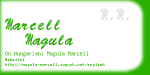 marcell magula business card